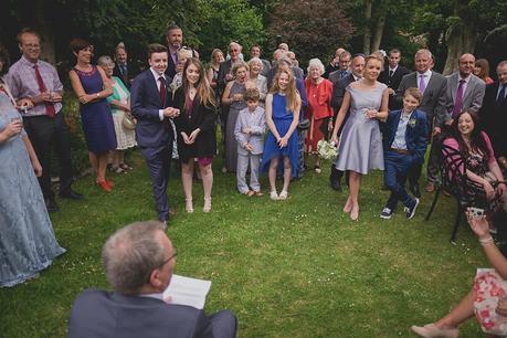Wedding speech in the gardens