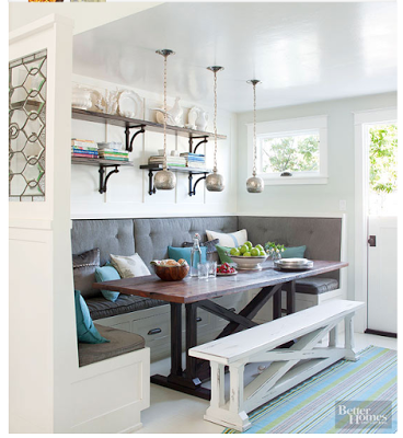 Have You Ever Wanted a Kitchen Booth Eating Nook?  :-)