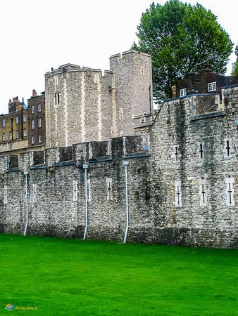 Walls of the Tower of London.