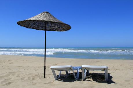 Umbrella on Patara Beach, Turkey