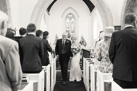 Bride & Groom aisle shot