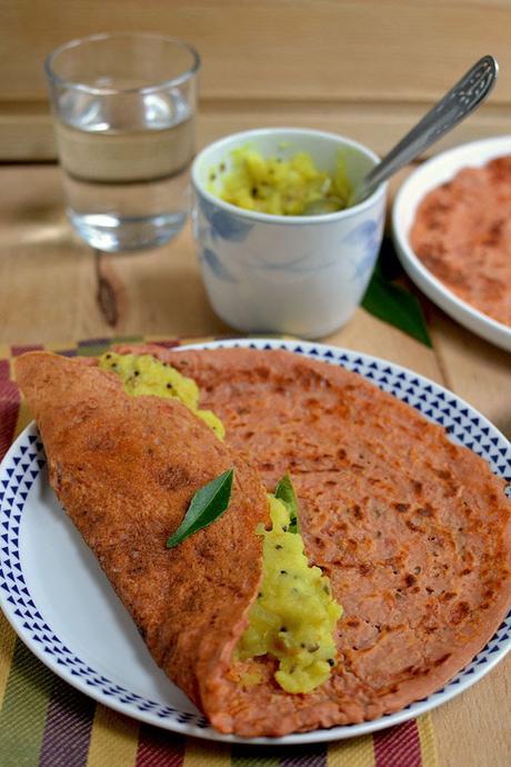 Dosa with Tomato & Oats