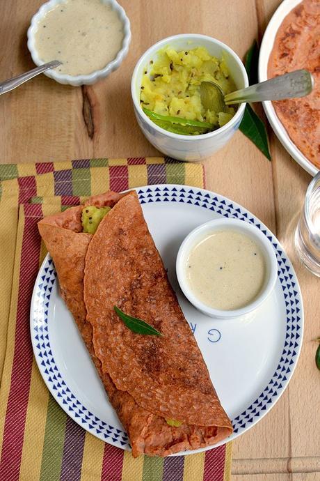 Dosa with Tomato & Oats