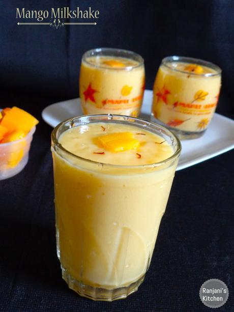 home made mango milkshake