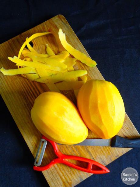 How to chop ripe mangoes