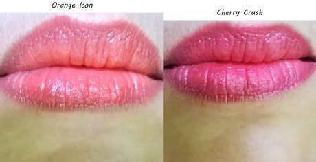 Maybelline Color Show Lipstick in Orange Icon & Cherry Crush Review