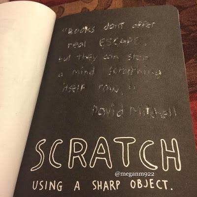 Wreck This Journal - Pages 18-21: Press Leaves, Scratch