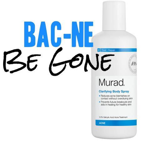 Clear Bacne With @MuradSkinCare Body Clarifying Spray