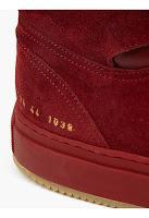 The Team In Red Wins:  Common Projects Hi-Top Basketball Sneakers