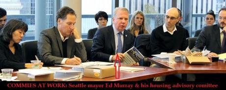 Seattle mayor Ed Murray and housing advisory committee