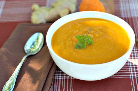 Sweet Potato Miso Soup with Ginger