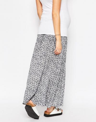 New Look Maternity Floral Maxi Skirt