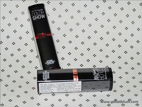 Maybelline Colorshow Lipsticks - Review,Swatches