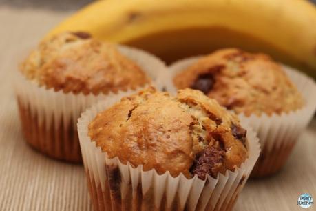 Chunky Monkey Eggless Muffins