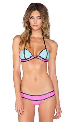 COLOR BLOCK TRI BIKINI TOP PILYQ