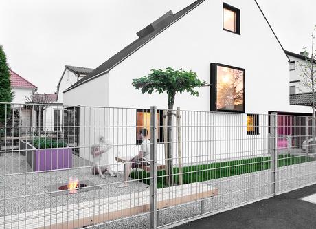 Exterior and facade of House B in Munich