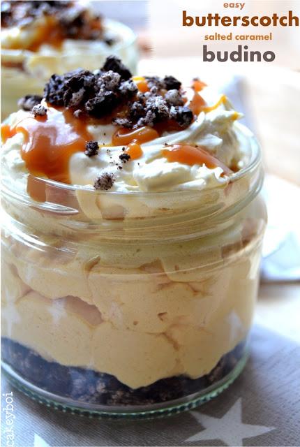Easy Butterscotch Salted Caramel Budino