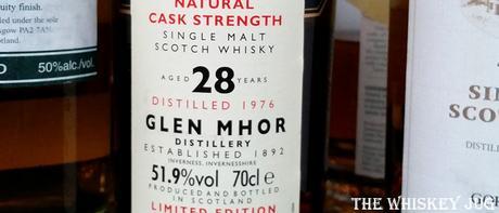 1976 Glen Mohr 28 years Rare Malts Label