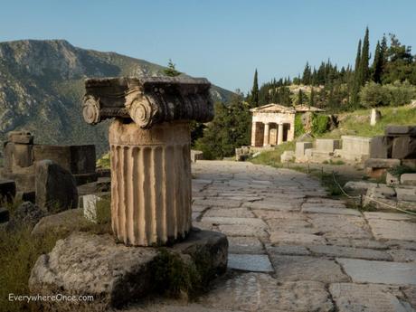 Treasury of the Athenians, Delphi, Greece