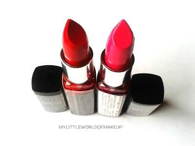 Maybelline Color Show Lipsticks in Red Rush & Fuchsia Flare Review & Swatches