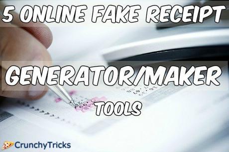 Free Online Receipt Generator Tools