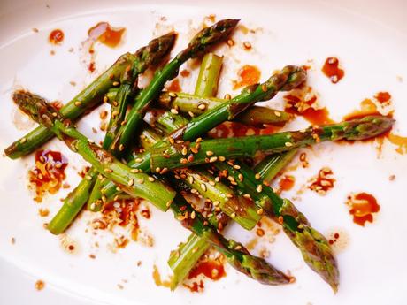northern chinese (shandong) style asparagus