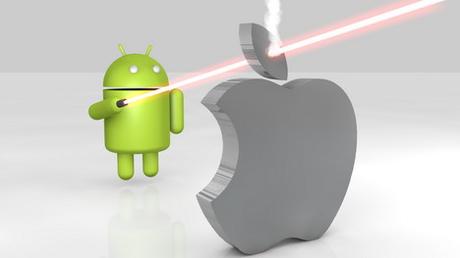 Android Sending Laser On Apple