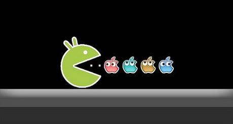 Android Eating Apple In Game