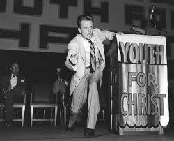 Billy Graham during his Youth for Christ years