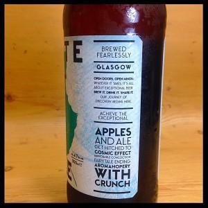 drgate brewery outaspace apple ale glasgow foodie explorers beer review