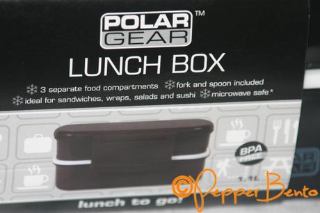 Polar Gear Black Lunch Box S