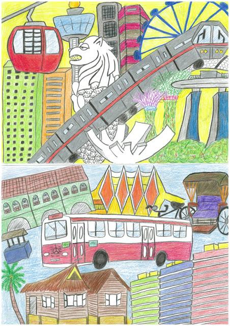 Get The 4 Winning Designs Of ‘My Journey, My Home’ SG50 Card Design Art Competition To Support Dyslexia Association of Singapore!