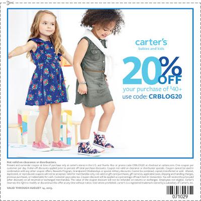 carter's coupon for back to school shopping #8isGreat #ad