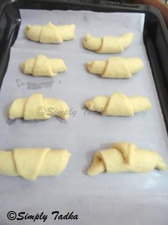 Eggless Croissants