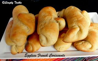 Eggless Croissants