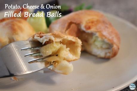 Potato, Onion, Cheese Filled Bread Balls