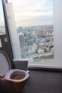 the view from the shard - toilet