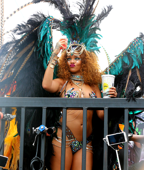 Rihanna Celebrates At The Kadooment Day Parade