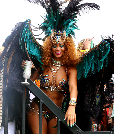 Rihanna Celebrates At The Kadooment Day Parade