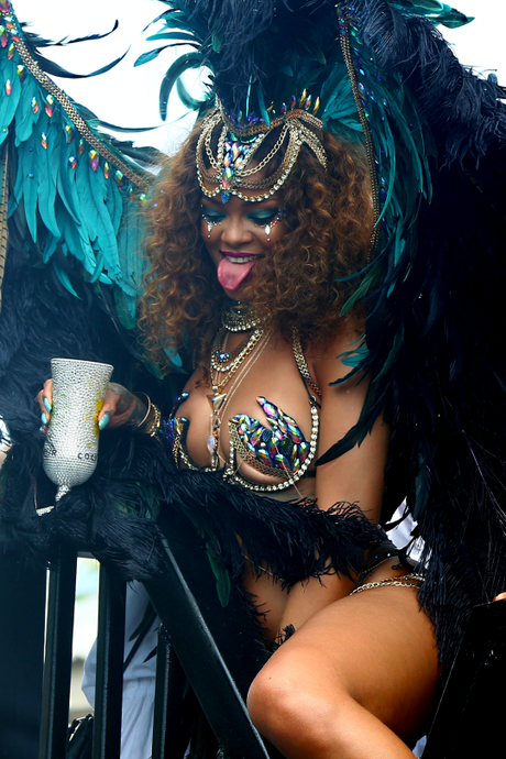 Rihanna Celebrates At The Kadooment Day Parade