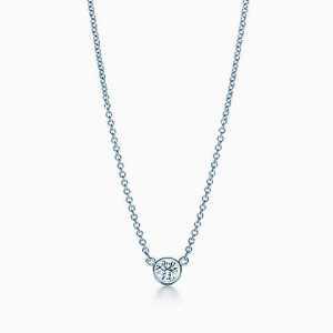 Elsa Peretti Single Diamond Necklace | Tiffany.com