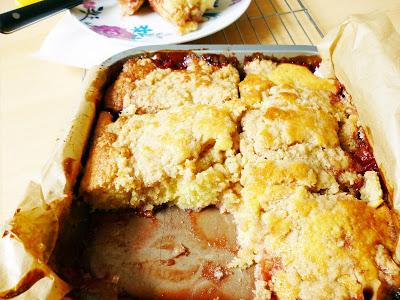 Roasted Balsamic Strawberry Cake