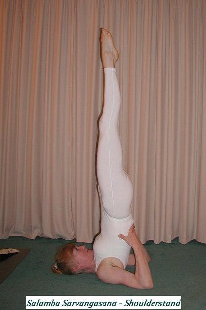 Sarvangasana or Shoulder stand pose