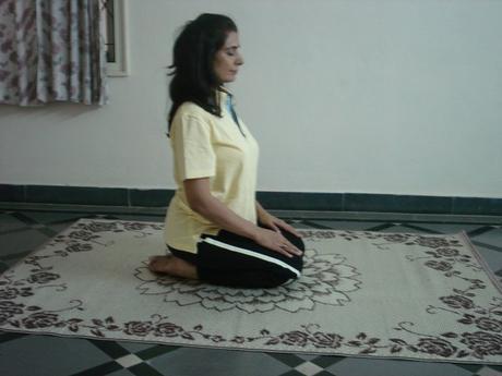 Vajrasana or Diamond pose