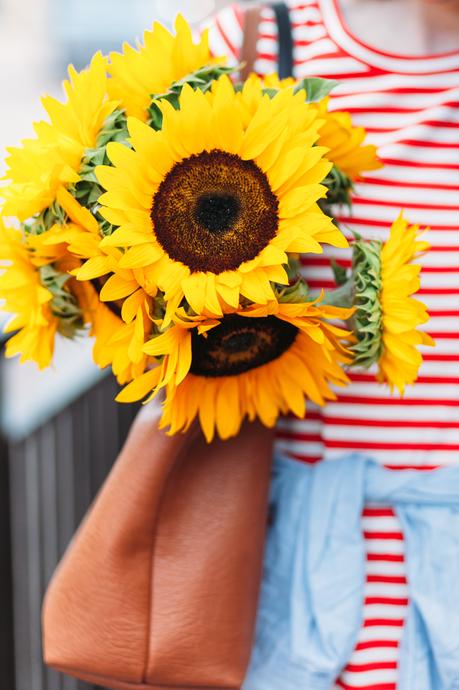 Sunflowers and Stripes