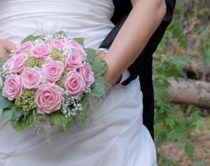 bride with flower