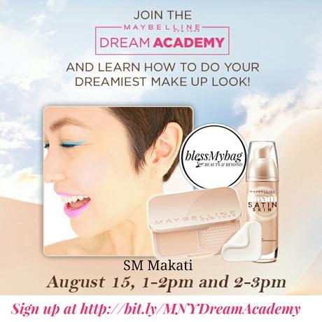 My Maybelline Dream Academy Meet-Up, AUG.15, SM Makati! | Link For Sign Up Here! No Purchase Required!