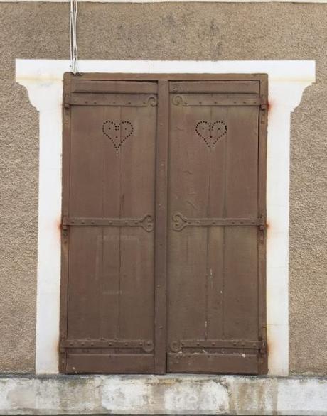 shutters with hearts