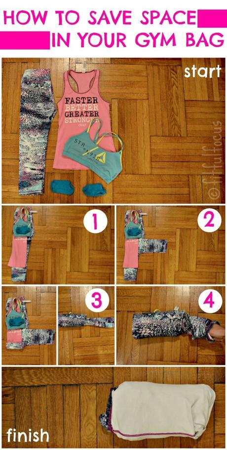 Best Trick to Save Space In Your Gym Bag | Gym Hack | Space Saver | Fit & Fashionable Friday