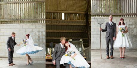 Barmbyfield Barn Wedding Photography Quirky Relaxed Informal Bride and Groom Portraits